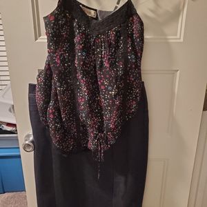 New york and company denim skirt.